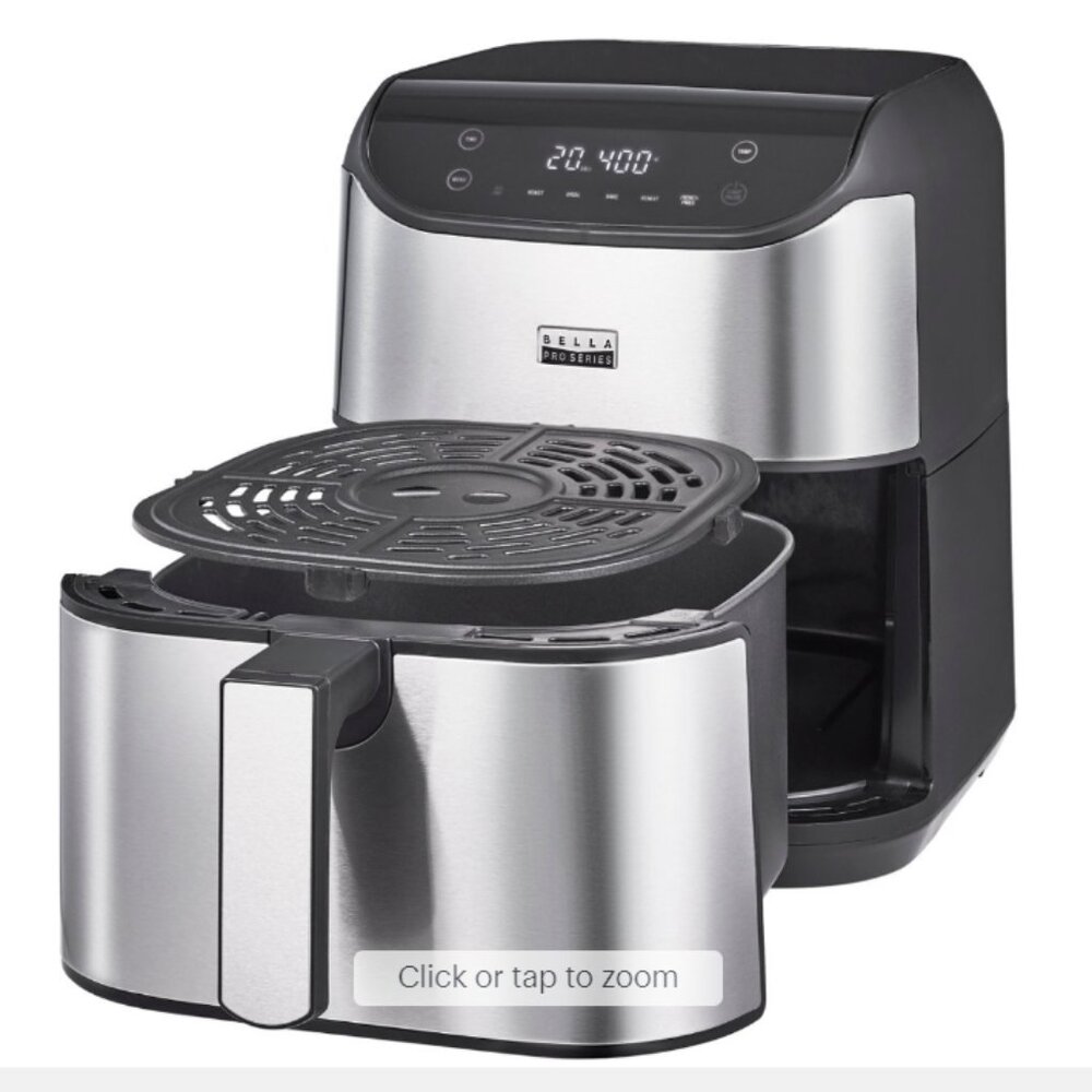 Bella Pro Series - 6-qt. Digital Air Fryer with Stainless Finish - Stainless Ste - Picture 3 of 10